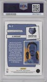 Ja Morant from the 2023-24 Panini NBA Hoops set graded by PSA and given an overall grade of 10.