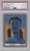 Ja Morant from the 2023-24 Panini NBA Hoops set graded by PSA and given an overall grade of 10.