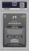 Jayson Tatum from the 2017-18 Panini Contenders set featuring a Retail parallel graded by PSA and given an overall grade of 9.