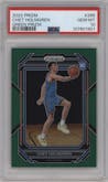 Chet Holmgren from the 2022-23 Panini Prizm  set featuring a Green Prizm parallel graded by PSA and given an overall grade of 10.