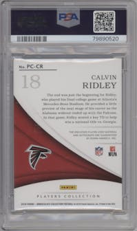 Calvin Ridley from the 2022 Panini Honors set graded by PSA and given an overall grade of 8.