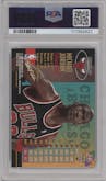 Michael Jordan from the 1997-98 Metal Universe Championship set graded by PSA and given an overall grade of 8.