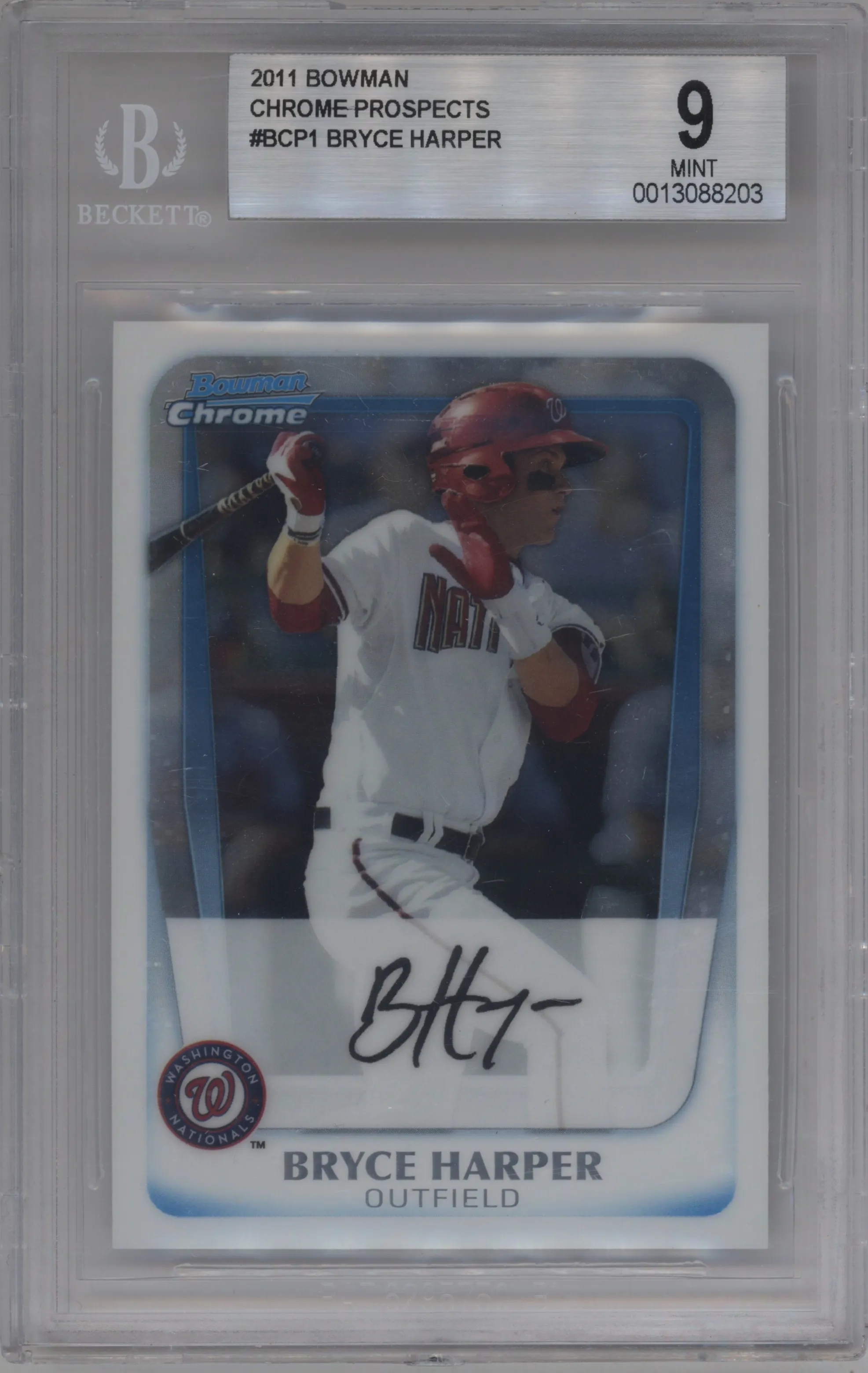 2011 Bowman Chr.Pros. Bryce Harper BGS 9