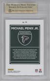 Michael Penix Jr. from the 2024 Donruss set graded by Beckett and given an overall grade of 9.5.