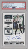 Tanner McKee from the 2023 Panini Contenders set graded by PSA and given an overall grade of 9.