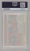 Tom Brady from the 2004 Topps Bazooka set graded by PSA and given an overall grade of 9.