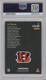 Joe Burrow from the 2023 Panini Select set featuring a Prizm parallel graded by PSA and given an overall grade of 10.