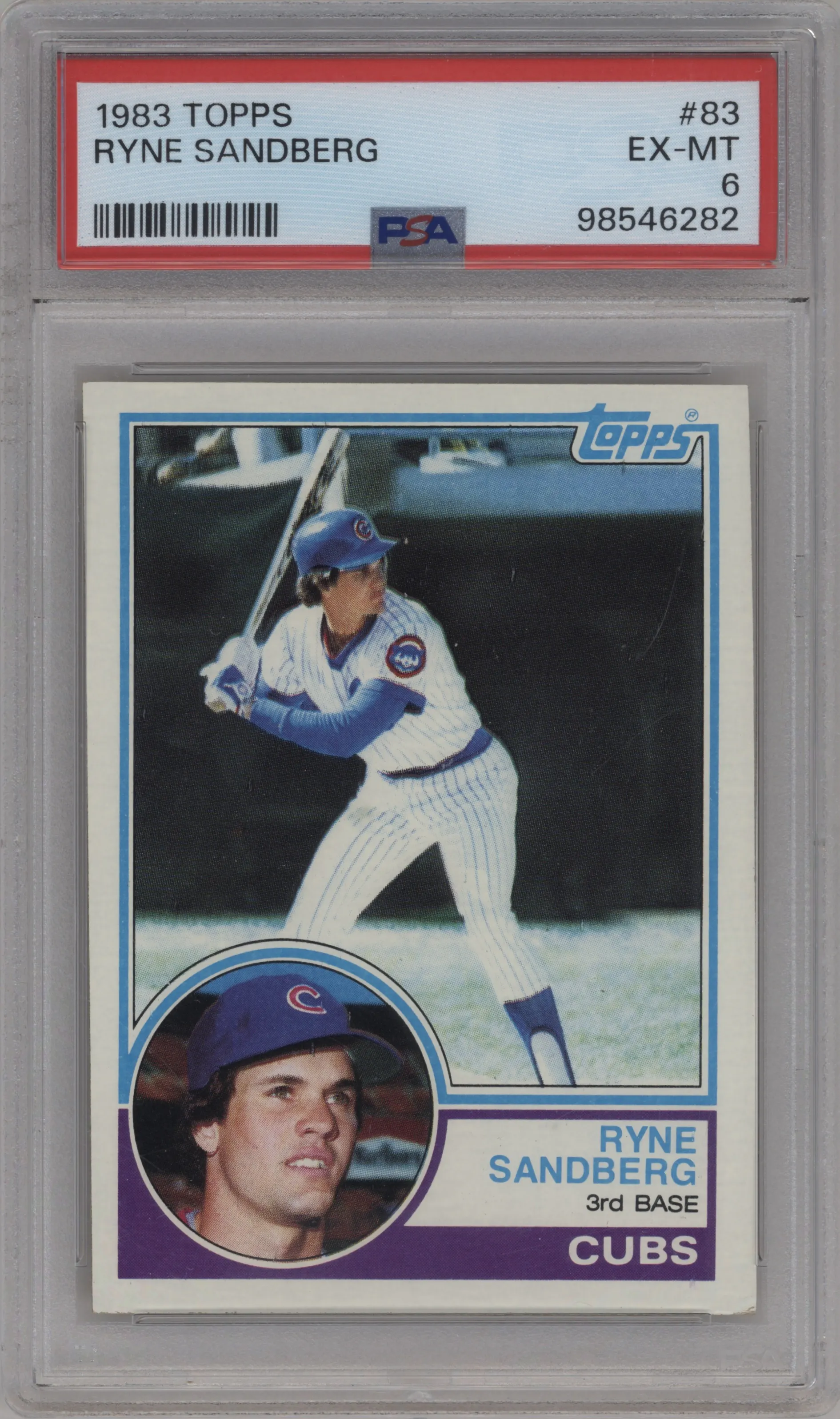 1983 Topps Ryne Sandberg #83 PSA 6