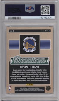 Kevin Durant from the 2024-25 Panini One and One set graded by PSA and given an overall grade of 10.