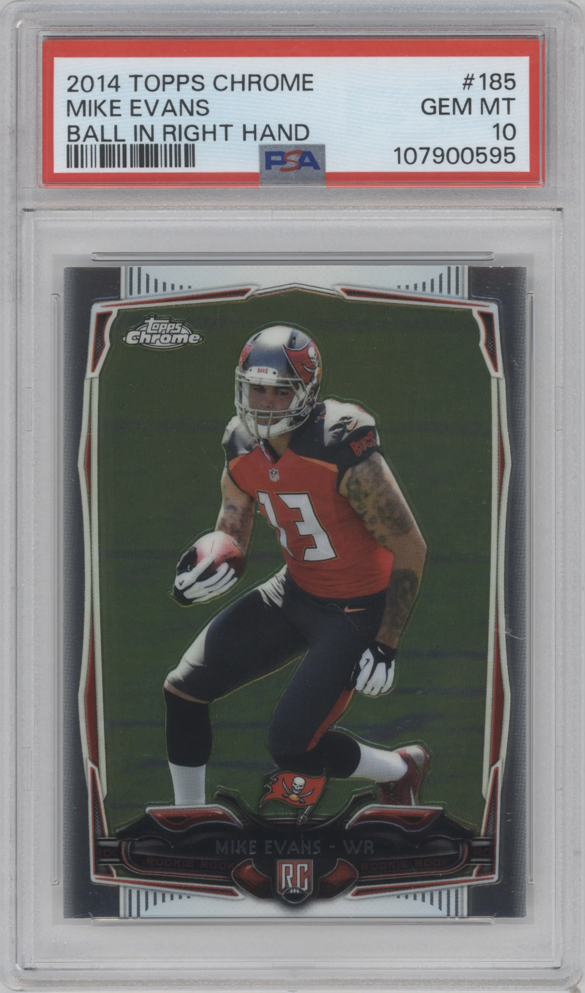 2014 Topps Chrome Mike Evans #185 PSA 10