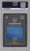 De'Aaron Fox from the 2017-18 Panini Donruss Optic set graded by PSA and given an overall grade of 10.
