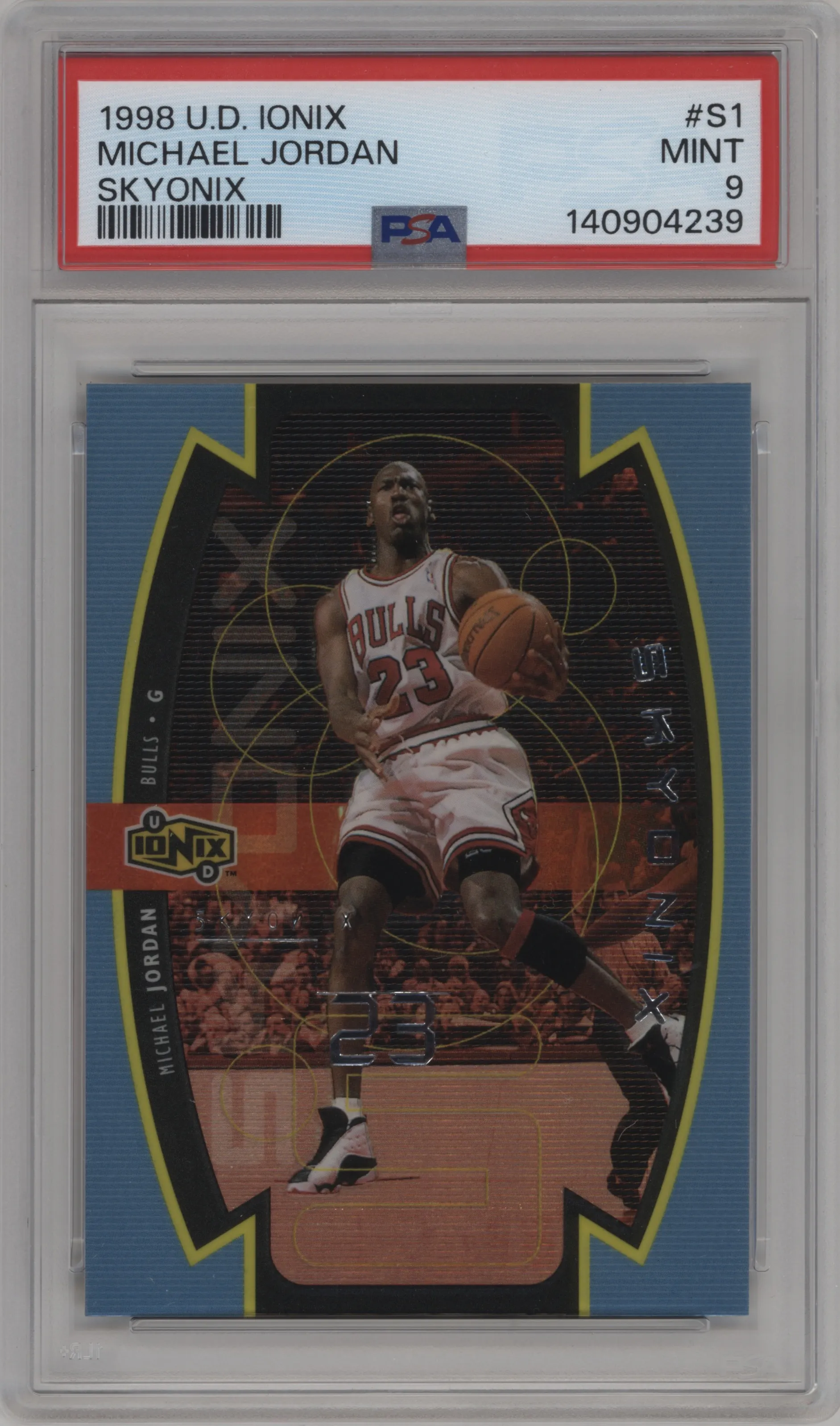 1998 Upper Deck Ionix Skyonix Michael Jordan #S1 PSA 9