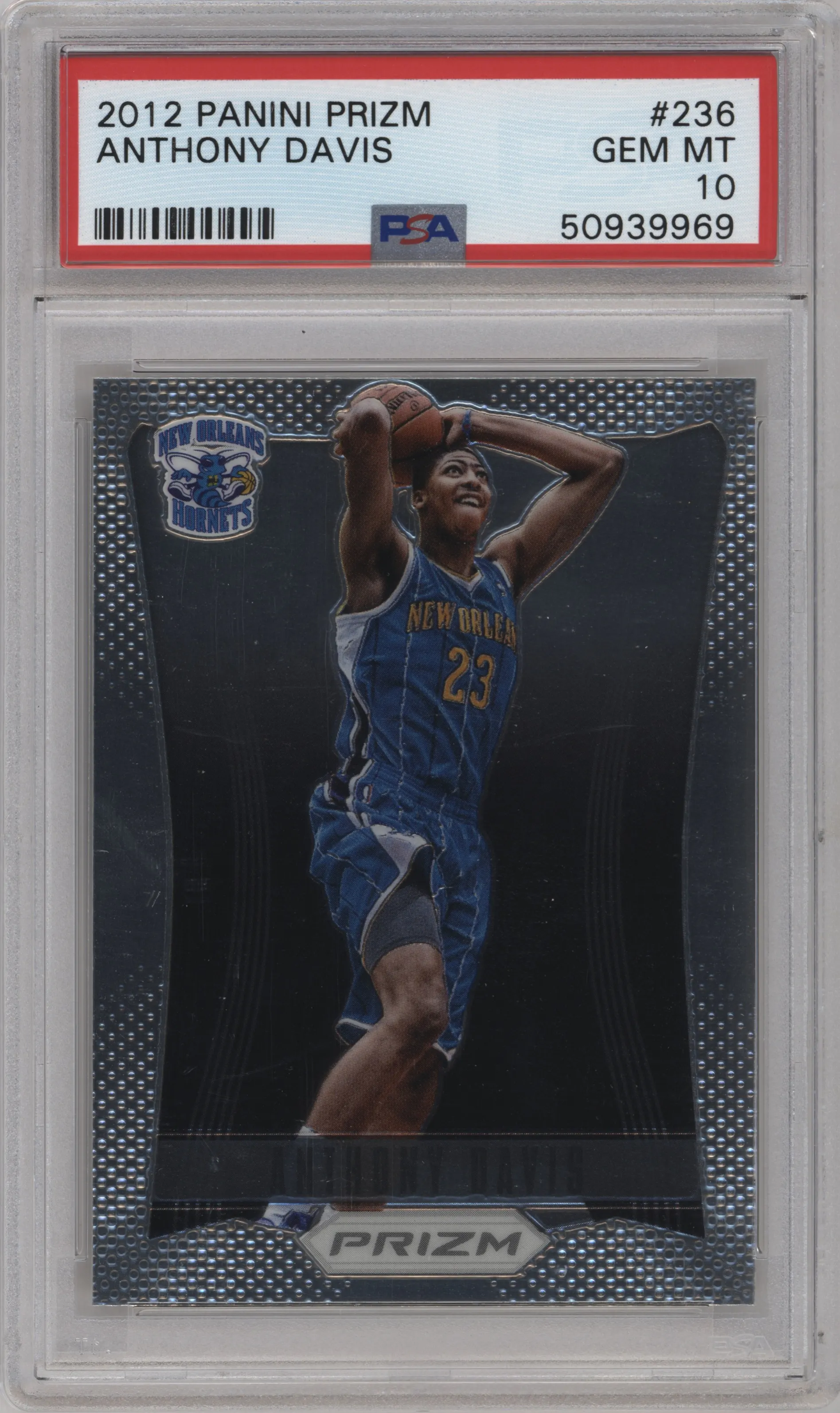 2012 Panini Prizm Anthony Davis PSA 10