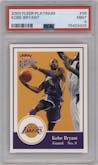 Kobe Bryant from the 2003-04 Fleer Platinum set graded by PSA and given an overall grade of 9.