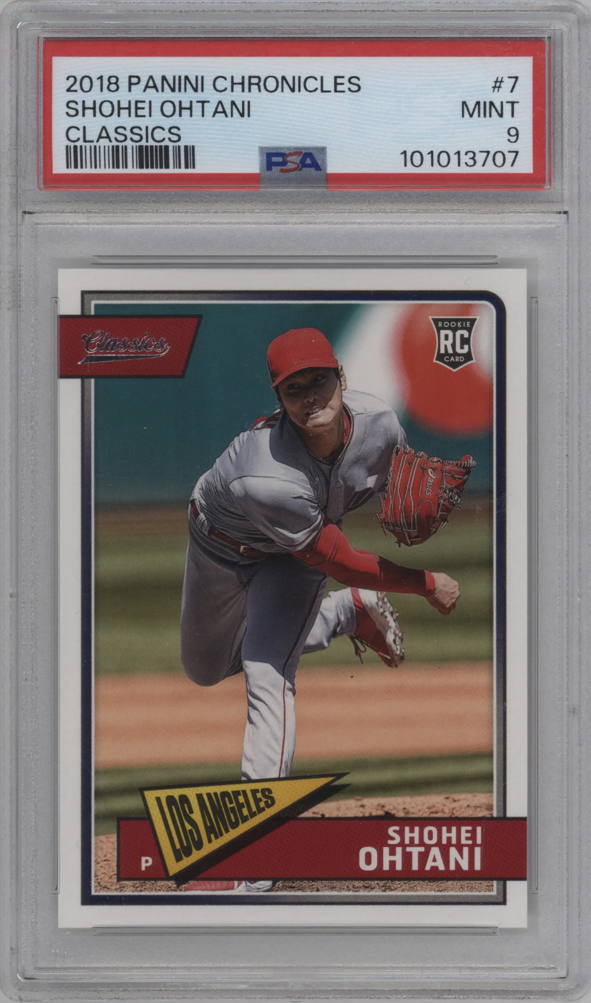 2018 Panini Chronicles Classics Shohei Ohtani #7 PSA 9