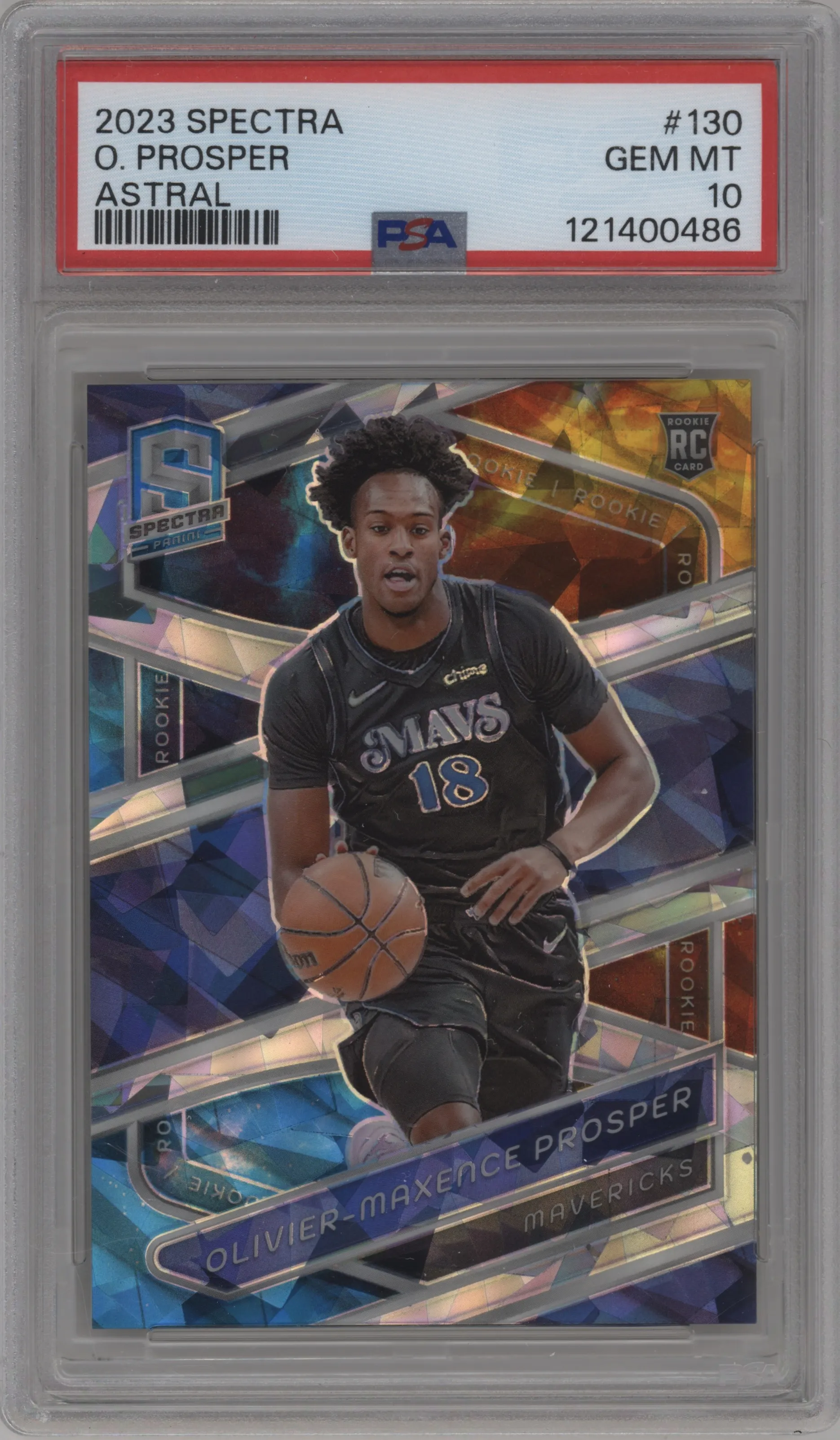 2023 Panini Spectra Olivier-Maxence Prosper Astral PSA 10