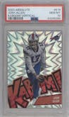 Josh Allen from the 2023 Panini Absolute set graded by PSA and given an overall grade of 10.