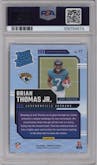 Brian Thomas Jr. from the 2024 Donruss set graded by PSA and given an overall grade of 10.