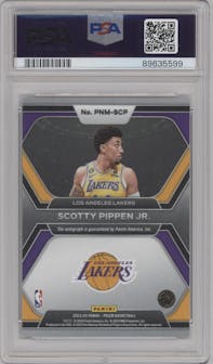 Scotty Pippen Jr. from the 2023-24 Panini Prizm set graded by PSA and given an overall grade of 10.