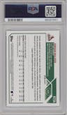 Jordan Walker from the 2023 Topps Holiday set featuring a Metallic parallel graded by PSA and given an overall grade of 10.