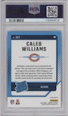 Caleb Williams from the 2024 Donruss set featuring a Pink parallel graded by PSA and given an overall grade of 10.
