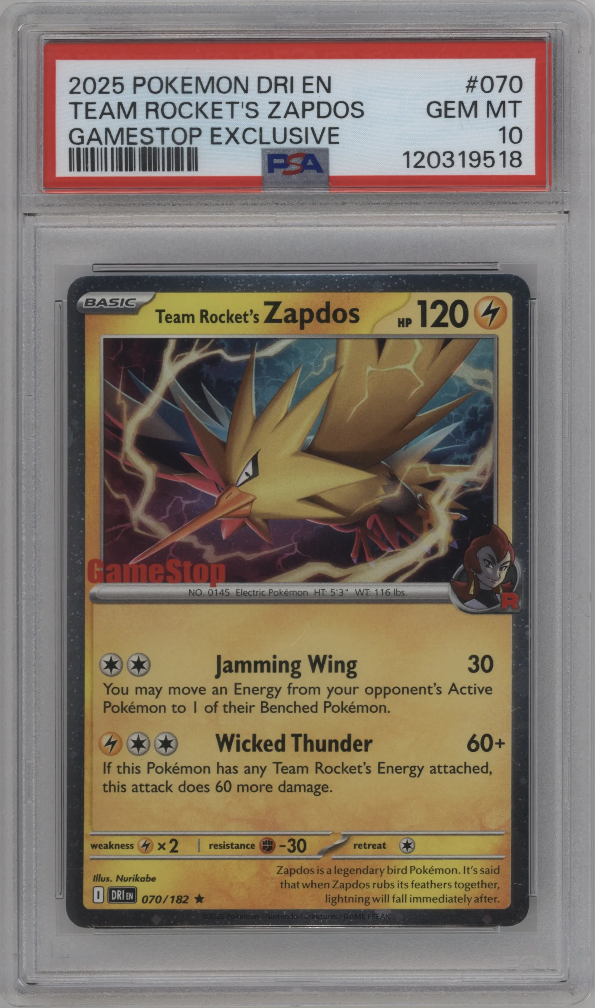 Team Rocket's Zapdos