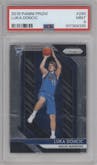 Luka Doncic from the 2018-19 Panini Prizm set graded by PSA and given an overall grade of 9.