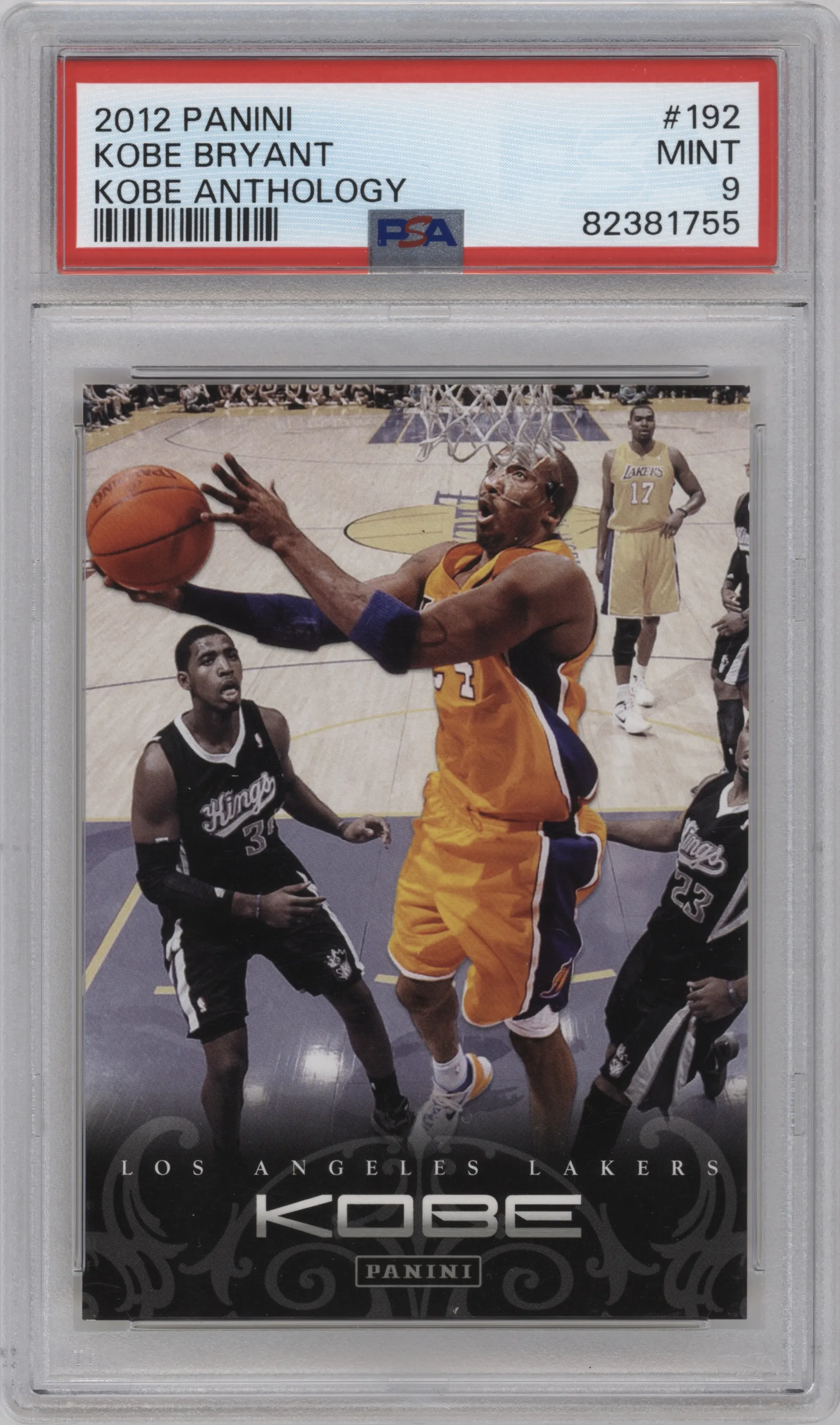 2012 Panini Kobe Anthology Kobe Bryant PSA 9