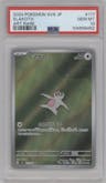 Slakoth from the 2024 Pokemon SV JPN set graded by PSA and given an overall grade of 10.