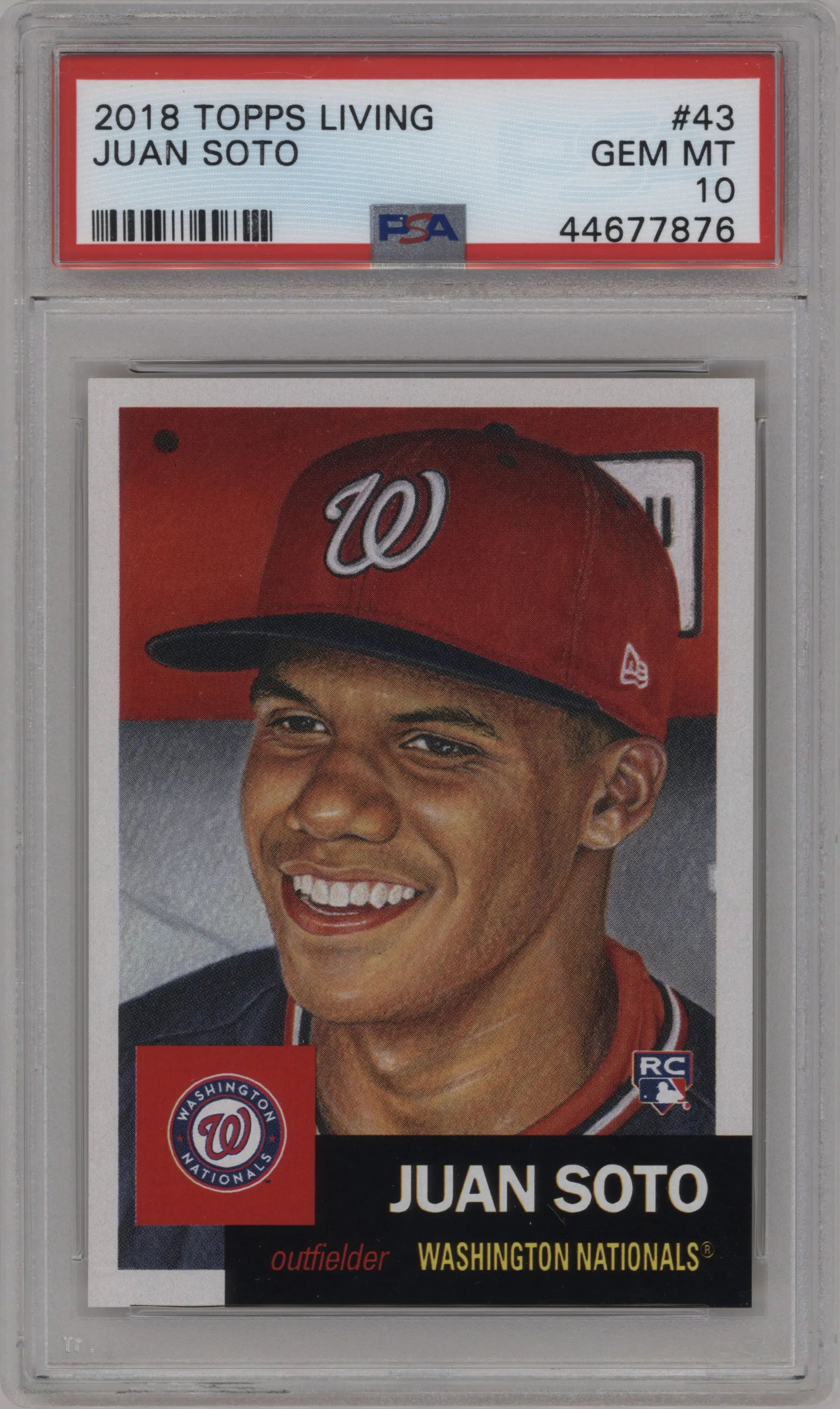 2021 Ultimate Topps Living Set 2018 Juan Soto #43 PSA 10