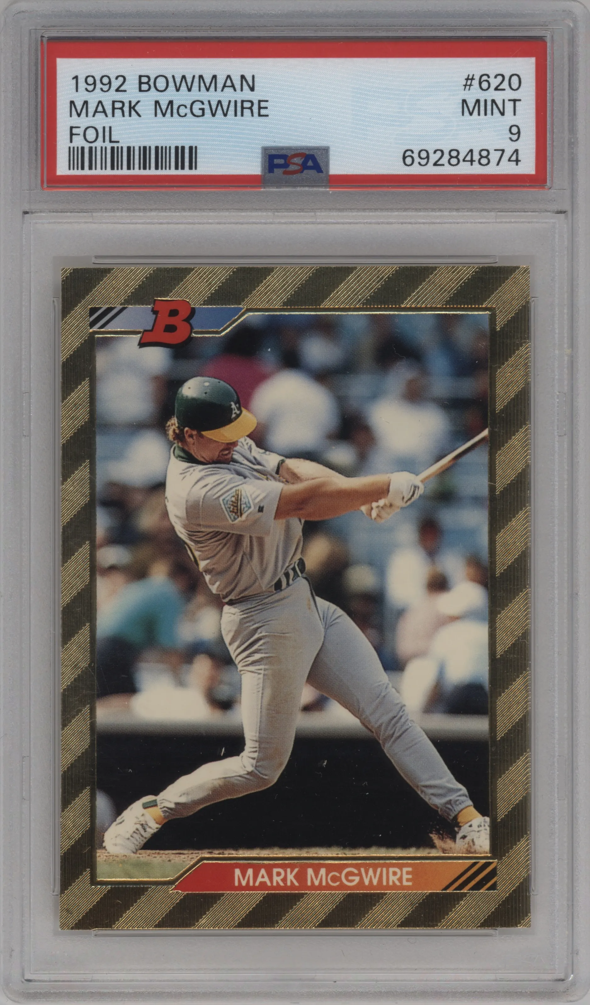 1992 Bowman Mark McGwire Foil PSA 9