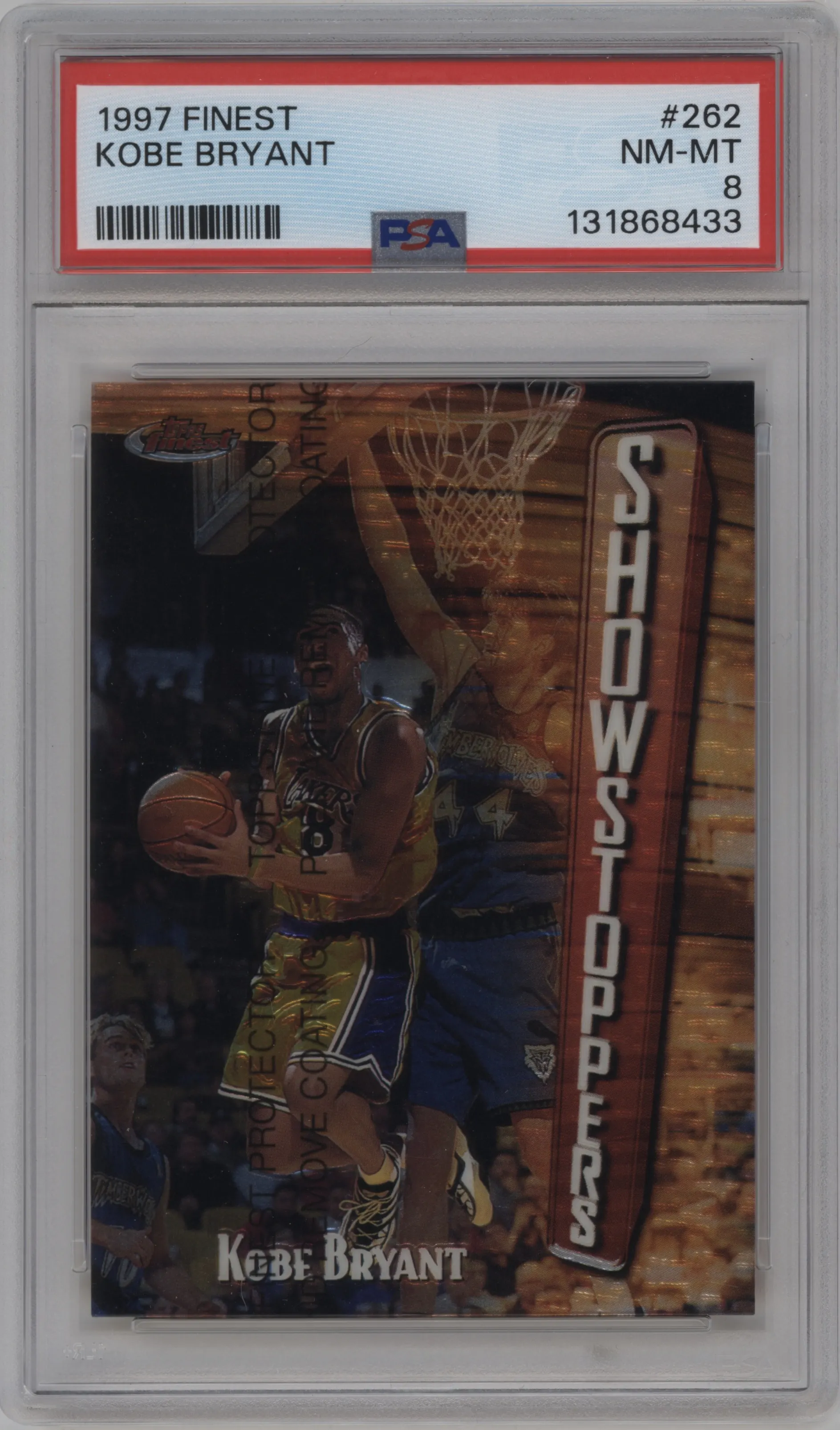 1997 Topps Finest Kobe Bryant #262 PSA 8