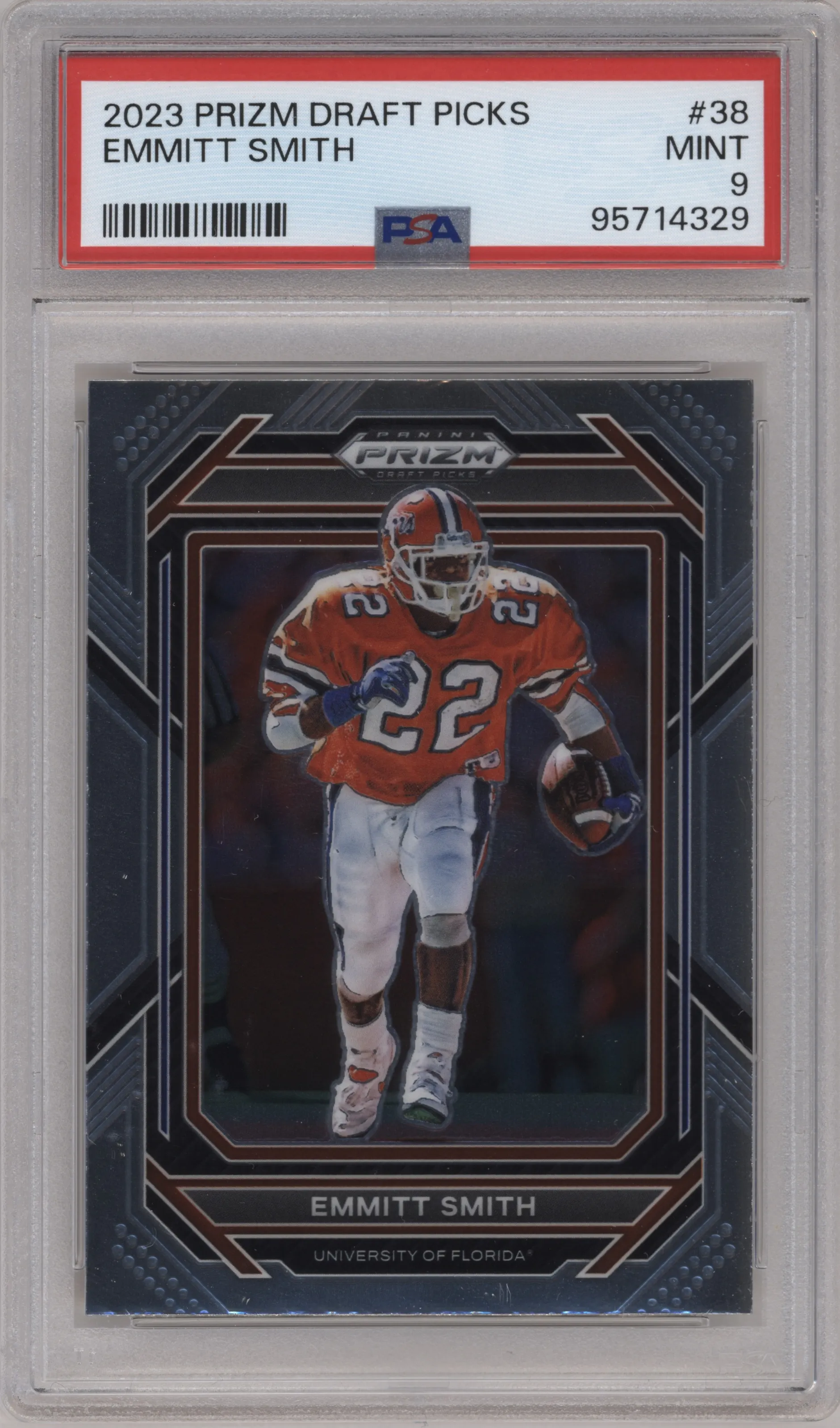 2023 Panini Prizm Draft Picks Emmitt Smith PSA 9