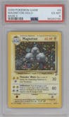 Magneton from the 2000 Pokemon set graded by PSA and given an overall grade of 6.