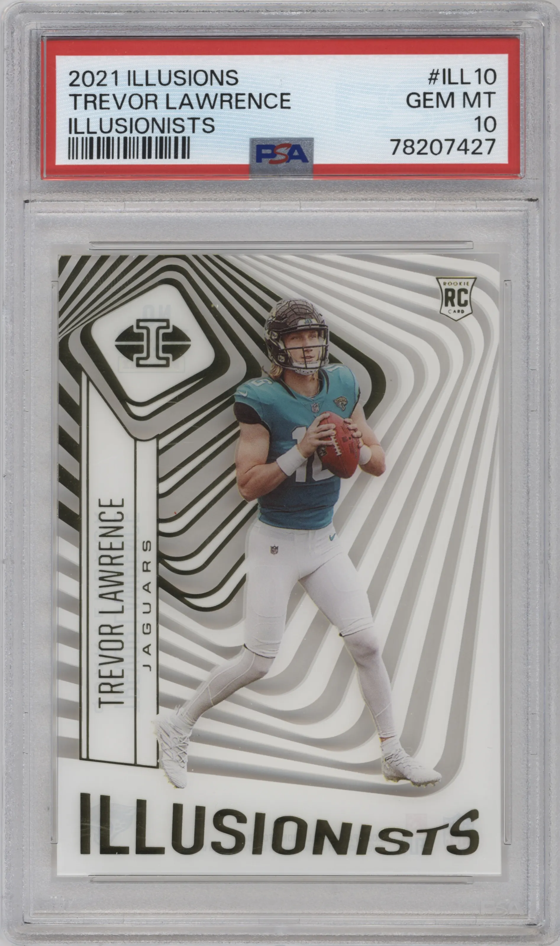 2021 Panini Illusions Illusionists Trevor Lawrence #ILL-10 PSA 10