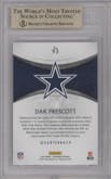 Dak Prescott from the 2016 Panini Crown Royale set graded by Beckett and given an overall grade of 10.