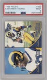Kurt Warner/Tony Horne from the 1999 Pacific set graded by PSA and given an overall grade of 9.