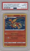 Special Delivery Charizard  from the 2022 Pokemon SWSH set featuring a Pokemon Center UK parallel graded by PSA and given an overall grade of 10.
