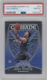 Luka Doncic from the 2018-19 Panini Chronicles set graded by PSA and given an overall grade of 10.