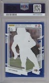 Zay Flowers from the 2023 Clearly Donruss set featuring a Blue parallel graded by PSA and given an overall grade of 10.