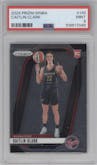 Caitlin Clark from the 2024 Panini Prizm WNBA set graded by PSA and given an overall grade of 9.