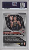 Caitlin Clark from the 2024 Panini Prizm WNBA set graded by PSA and given an overall grade of 9.