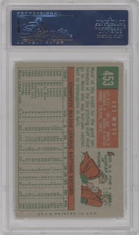 Les Moss from the 1959 Topps set graded by PSA and given an overall grade of 7.5.