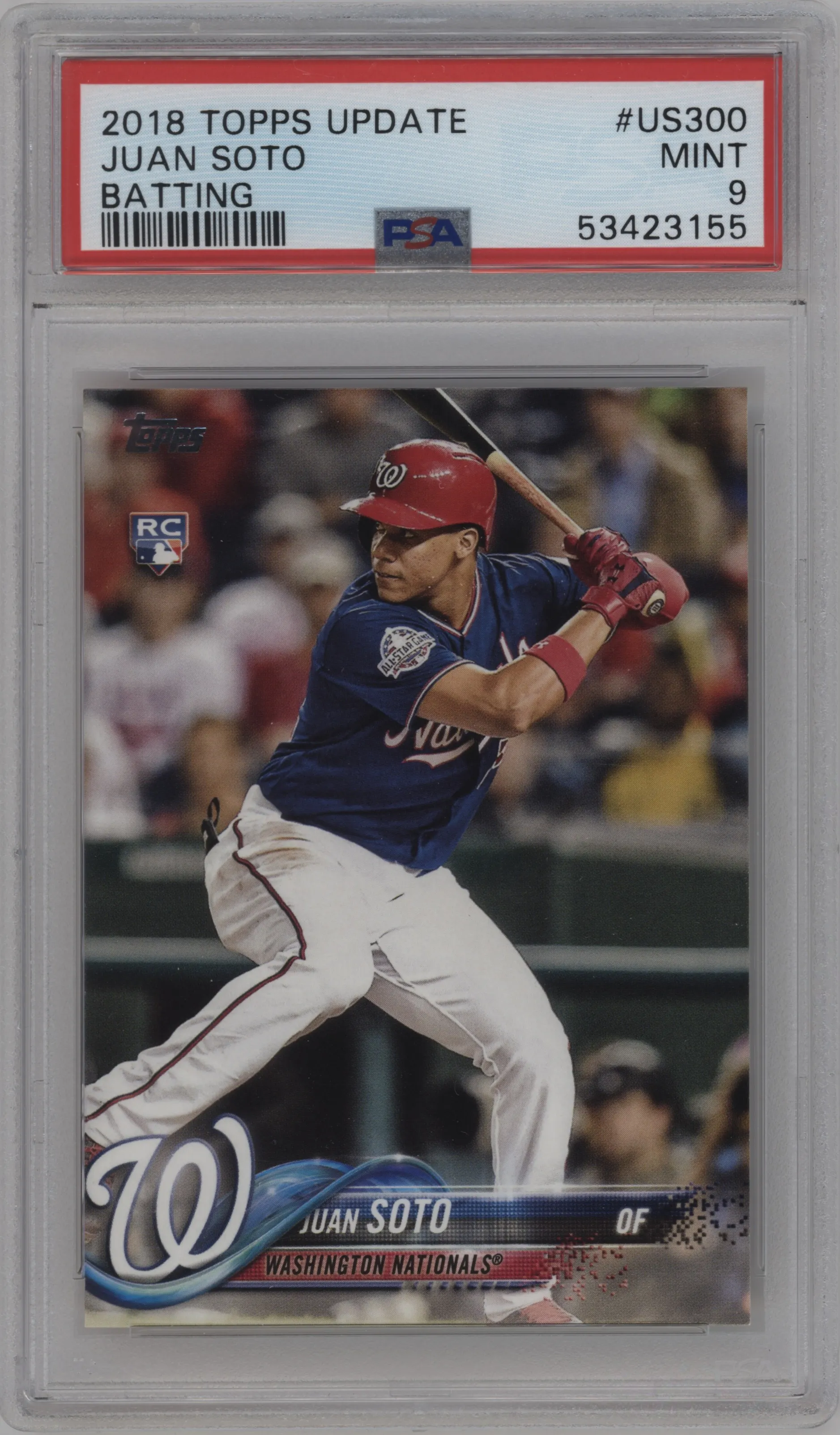 2018 Topps Update Juan Soto PSA 9