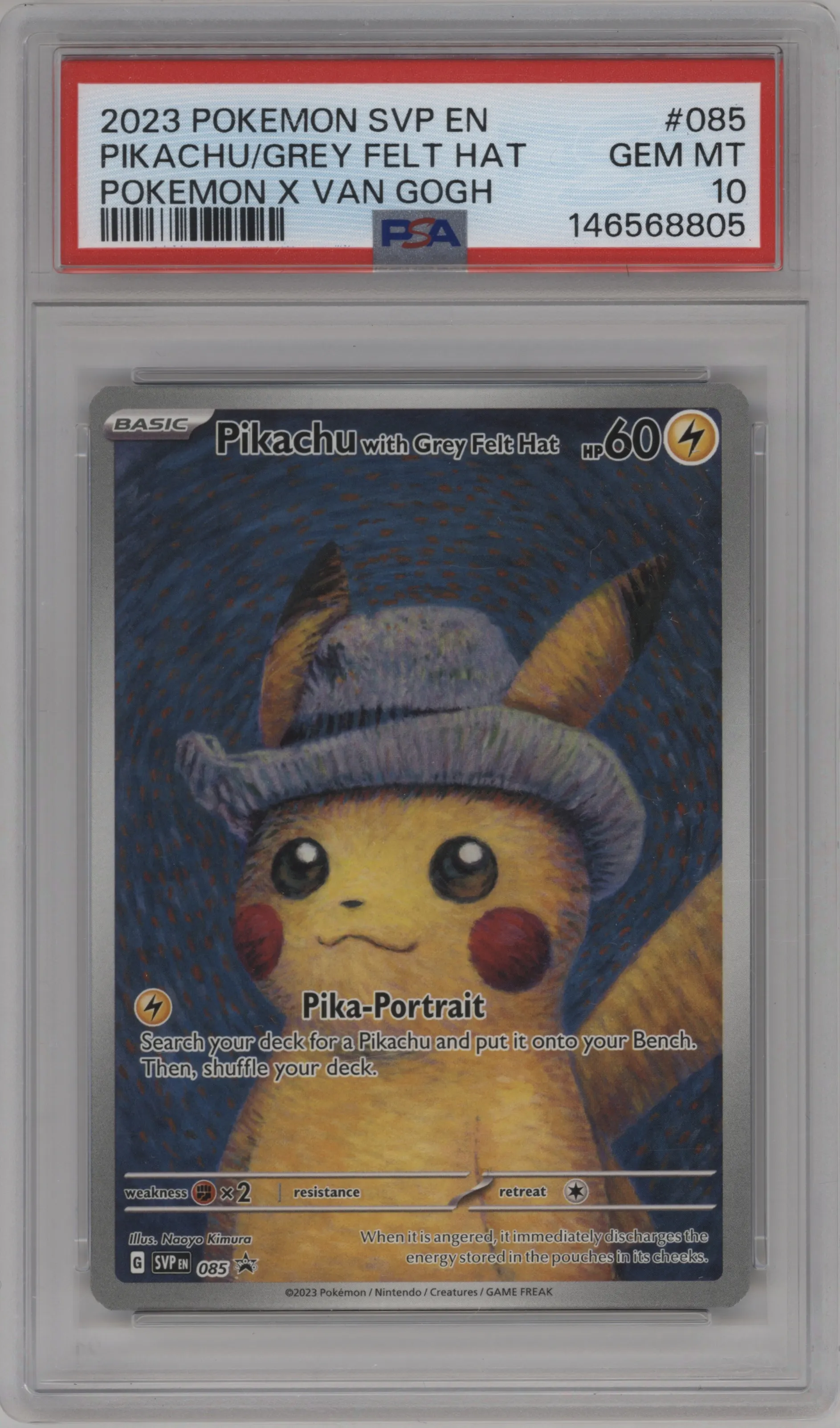 Pikachu with Grey Felt Hat