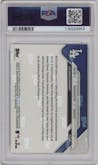 Shohei Ohtani/Yoshinobu Yamamoto/Roki Sasaki from the 2025 Topps Now set graded by PSA and given an overall grade of 9.