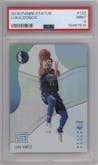 Luka Doncic from the 2018-19 Panini Status set graded by PSA and given an overall grade of 9.