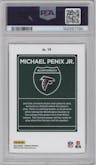 Michael Penix Jr. from the 2024 Donruss set graded by PSA and given an overall grade of 9.