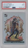 Michael Penix Jr. from the 2024 Donruss set graded by PSA and given an overall grade of 9.