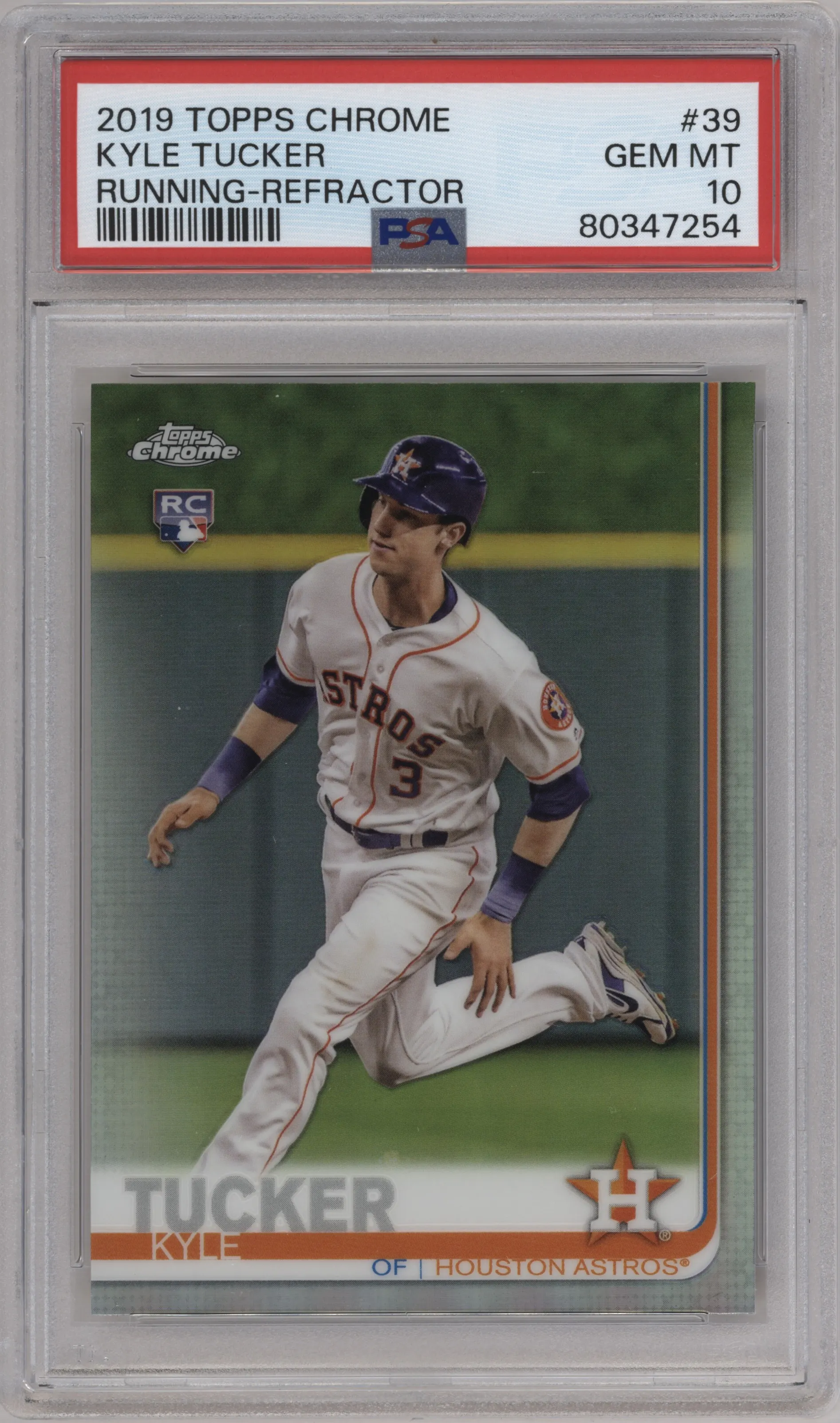 2019 Topps Chrome Kyle Tucker Refractor PSA 10
